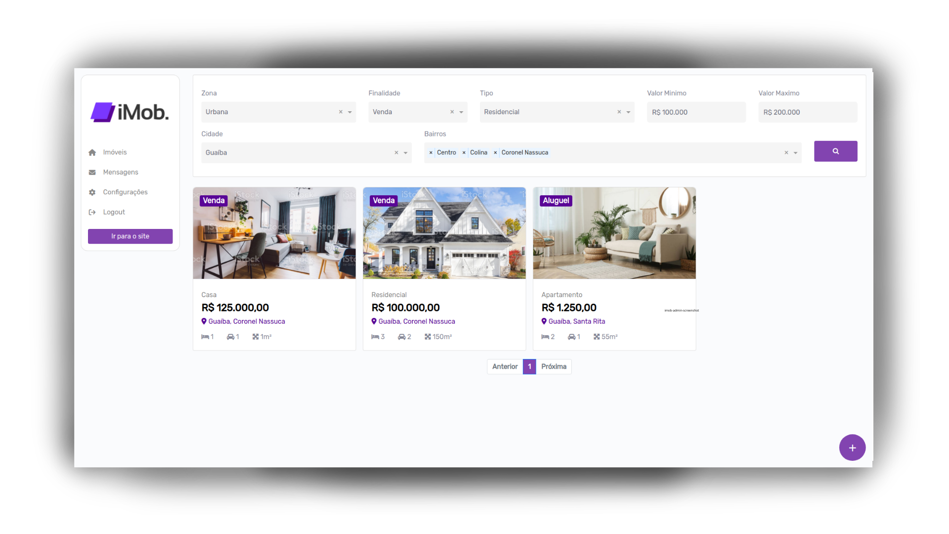 Screenshot of a ListPage in Saas UI Pro